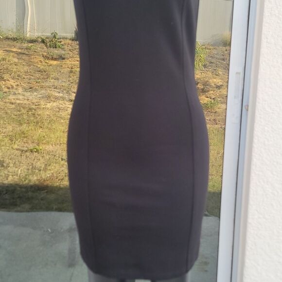 BRAND NEW LYNN RITCHE SILVER SLEVELESS STRAPPY ZIPPER DESIGN SHOULDERS DRESS - Picture 7 of 15